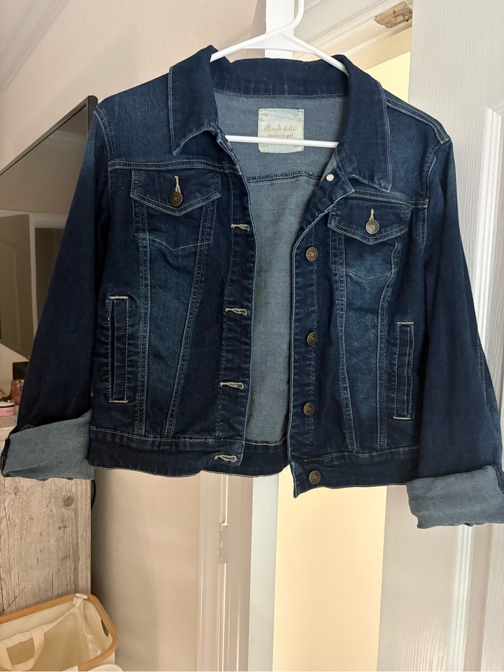 Altar'd State Dark Indigo Denim Jacket - Women's
